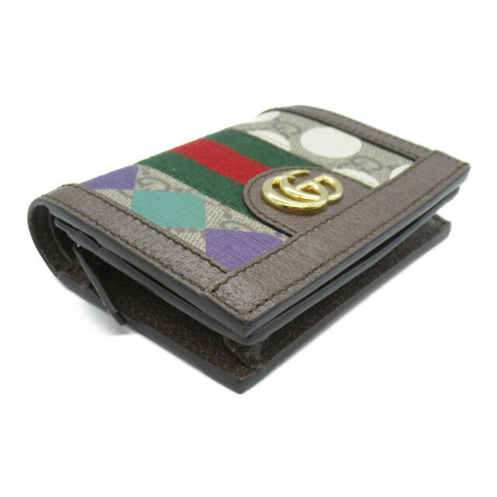 Gucci bifold wallet leather canvas multicolor - Picture 3 of 8